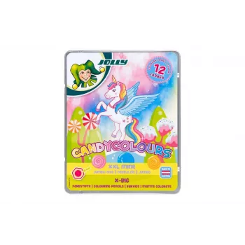 JOLLY X-BIG CANDYCOLOURS színes ceruzák, vegyes színek, 12 darab (3099-0137)
