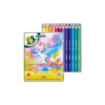 JOLLY X-BIG CANDYCOLOURS színes ceruzák, vegyes színek, 12 darab (3099-0137)