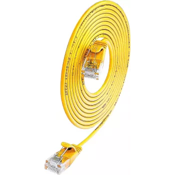 Wirewin Cat.6 SLIM-Light patchkábel, U/UTP, 0,15 m, sárga PKW-LIGHT-K6 0.15 GE