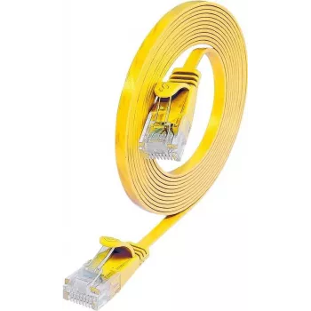 Wirewin SLIM patchkábel U/UTP Cat6 sárga 0,75 m PKW-SLIM-KAT6 0.75 GE
