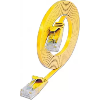 Wirewin Triotronik Cat6 U/UTP patchkábel, 0,25 m, RJ45 – RJ45, sárga PKW-SLIM-KAT6 0.25 GE