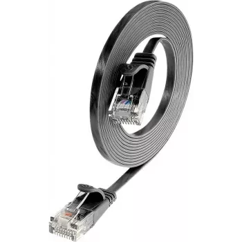 Wirewin Cat6 U/UTP Slim Ethernet patchkábel, 7,5 m, fekete PKW-SLIM-KAT6 7.5 SW