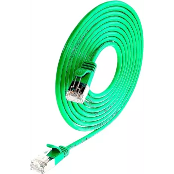 Wirewin Triotronik PKW-LIGHT-STP-K6 0,25 GN Cat6 STP patchkábel, RJ-45 dugó-dugó, 0,25 m, zöld