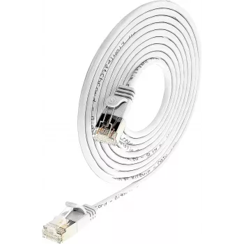 Wirewin Triotronik PKW-LIGHT-STP-K6 3.0 WS Cat6 STP patchkábel 3 m fehér