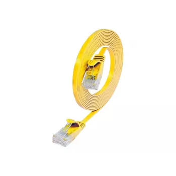 Wirewin Triotronik Cat6 U/UTP patchkábel 20 m sárga RJ45 PKW-SLIM-KAT6 20.0 GE