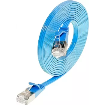 Wirewin Triotronik Cat6 U/FTP Slim Ethernet patchkábel, 0,75 m, RJ45 dugó-dugó, kék PKW-STP-SLIM-KAT6 0.75 BL