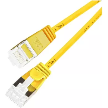 Wirewin Cat 6a U/FTP Slim Ethernet patchkábel, sárga, 0,5 m PKW-LIGHT-STP-K6A 0.5 GE