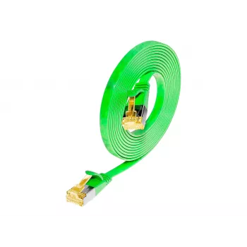 Wirewin Cat6a U/FTP Slim patchkábel, RJ-45, 3m, zöld PKW-STP-SLIM-K6A 3.0 GN