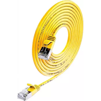 Wirewin Triotronik F/UTP Cat6a Ethernet patchkábel, 1,5 m, RJ-45 dugó-dugó, sárga PKW-LIGHT-STP-K6 1.5 GE