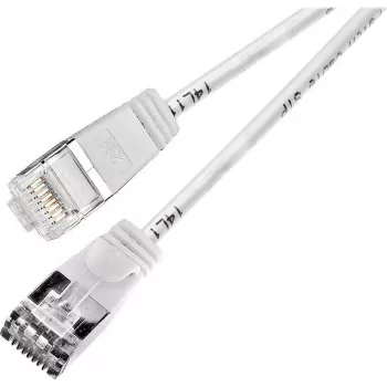 Wirewin Triotronik PKW-LIGHT-STP-K6 5.0 WS - Cat6 STP patchkábel, RJ-45 dugó/dugó, 5m, fehér