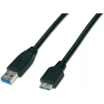 Wirewin USB 3.0 A-MB MM 3.0 SW - 3 m USB-A–Micro-B kábel, fekete