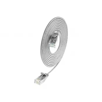 Wirewin SLIM UL6 7,5 m Cat.6 Slim patchkábel, U/UTP, szürke (PKW-LIGHT-K6 7.5)