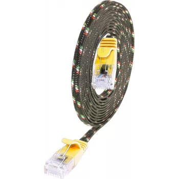 Wirewin PKW-TOUGH-K6 10.0 GE Cat.6 Slim Ethernet patchkábel, U/UTP, 10 m, sárga