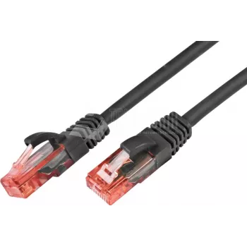 Wirewin PKW-UTP-KAT6 5.0 SW Cat6 U/UTP patchkábel, 5 m, fekete