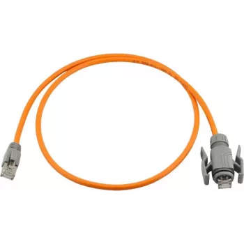 Wirewin Industrial Cat6A S/FTP PUR patchkábel, IP67 RJ45, 1 m, narancssárga PKW-I1-SF-K6A-PUR 1.0 OR