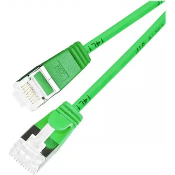 Wirewin Cat 6a U/FTP Slim Ethernet patchkábel, 0,25 m, zöld PKW-LIGHT-STP-K6A 0.25 GN