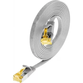 Wirewin Cat6a U/FTP Slim patchkábel RJ45 dugó-dugó, 1 m, szürke PKW-STP-SLIM-K6A 1.0