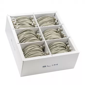 Wirewin SLIM KAT6A 10 Gigabit Light patchkábel, 0,5 m, U/FTP, Ø 3,8 mm, szürke, 90-es csomag (SLIM-LS-K6A 0.5 90)
