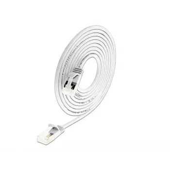 Wirewin PKW-LIGHT-STP-K6A 0.5 WS Cat 6a U/FTP Slim kerek patchkábel, PoE, 0,5 m, fehér