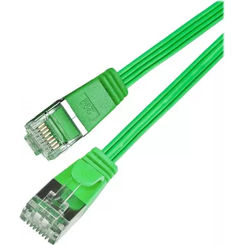 Wirewin SLIM S6 10 GN - Cat.6 SLIM patchkábel, STP(PIMF), 10 m, zöld PKW-STP-SLIM-KAT6 10.0 GN