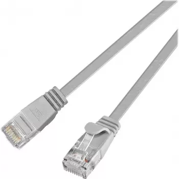 Wirewin Cat.6 U/UTP Slim Ethernet patchkábel, 0,75 m, szürke PKW-SLIM-KAT6 0.75