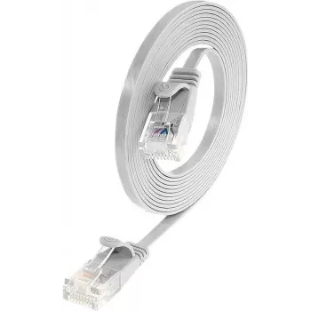 Wirewin Triotronik PKW-SLIM-KAT6 1.5 WS Cat6 U/UTP Slim Ethernet patchkábel, RJ-45 dugó-dugó, fehér, 1,5 m