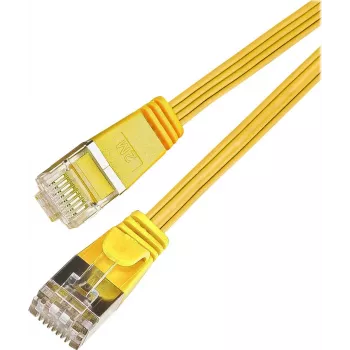 Wirewin Triotronik Cat6 U/FTP Slim patchkábel, RJ45 dugó-dugó, 0,5 m, sárga PKW-STP-SLIM-KAT6 0.5 GE