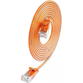 Wirewin SLIM KAT6A 10 Gigabit Light patchkábel, kerek, U/UTP, Ø 3,6 mm, narancssárga (SLIM-L-UU-K6A 1.5 OR)