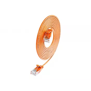 Wirewin SLIM UL6 5 OR - Cat.6 SLIM-Light patchkábel, U/UTP, 5,0 m, narancssárga (PKW-LIGHT-K6 5.0 OR)