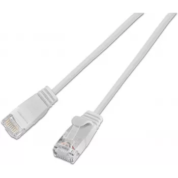 Wirewin SLIM KAT6A 10 Gigabit Light patchkábel, kerek, U/UTP, Ø 3,6 mm, fehér (SLIM-L-UU-K6A 2.0 WT)