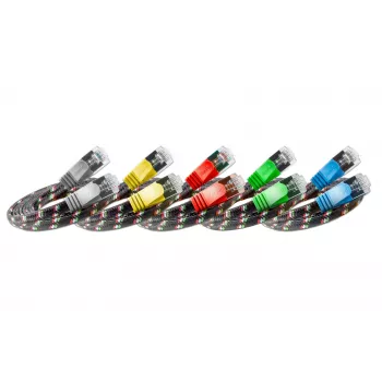 Wirewin SLIM ST6 2 GE - Cat.6 SLIM-Tough kábel, F/FTP, 2,0 m, sárga PKW-TOUGH-STP-K6 2.0 GE