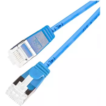 Wirewin Light patchkábel, kerek U/FTP Cat 6a, kék, 5,0 m, karcsú, rugalmas, PoE PKW-LIGHT-STP-K6A 5.0 BL