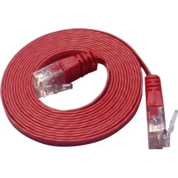 Wirewin Cat.6 Slim patchkábel, U/UTP, 0,75 m, piros PKW-SLIM-KAT6 0.75 RT