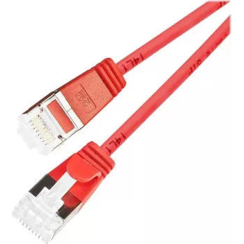 Wirewin Light patchkábel, kerek U/FTP Cat 6a, piros, 1,5 m, karcsú, rugalmas, PoE (PKW-LIGHT-STP-K6A 1.5 RT)
