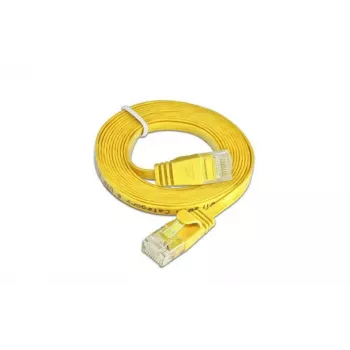 Wirewin SLIM U6 10 GE – Cat.6 Slim patchkábel, U/UTP, 10 m, sárga PKW-SLIM-KAT6 10.0 GE