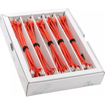 Wirewin SLIM KAT6A 10 Gigabit Light patchkábel, 0,15 m, U/FTP, Ø 3,8 mm, piros, 50 darabos csomag SLIM-LS-K6A 0.15 RD 50