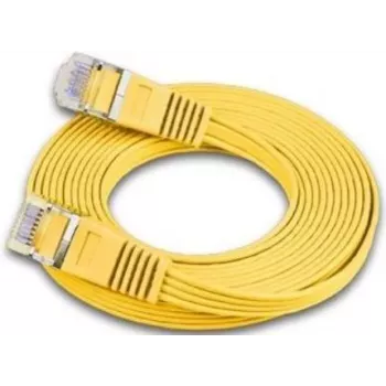Wirewin Triotronik Cat6 U/FTP Slim Ethernet patchkábel, 3 m, sárga PKW-STP-SLIM-KAT6 3.0 GE