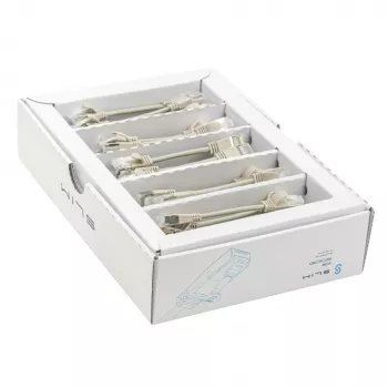 Wirewin SLIM KAT6A 10 Gigabit Light patchkábel, 0,1 m, U/FTP, Ø3,8 mm, szürke, 50 darabos csomag (SLIM-LS-K6A 0.1 50)