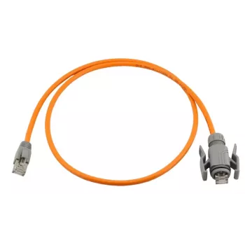 Wirewin ipari CAT6A S/FTP patchkábel, PUR anti-UV, IP67 RJ45, 7,5 m, narancssárga PKW-I1-SF-K6A-PUR 7.5 OR
