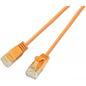 Wirewin SLIM CAT6A 10 Gigabit Light patchkábel kerek, U/UTP, Ø 3,6 mm, narancssárga (SLIM-L-UU-K6A 1.0 OR)