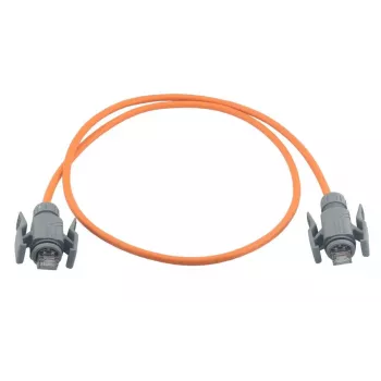Wirewin ipari Cat6a S/FTP PUR patchkábel, 5 m, narancssárga, IP67 RJ45 PKW-I2-SF-K6A-PUR 5.0 OR
