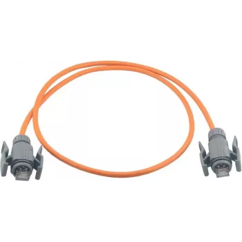 Wirewin ipari Cat6a S/FTP PUR patchkábel, 5 m, narancssárga, IP67 RJ45 PKW-I2-SF-K6A-PUR 5.0 OR
