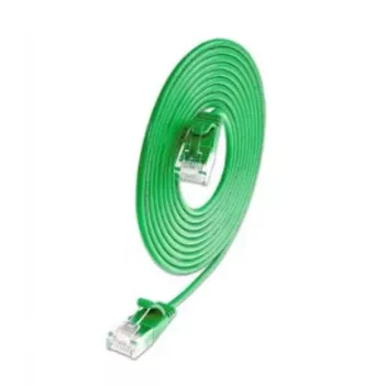 Wirewin SLIM KAT6A 10 Gigabit Light patchkábel kerek, U/UTP, Ø 3,6 mm, zöld (SLIM-L-UU-K6A 1.5 GN)