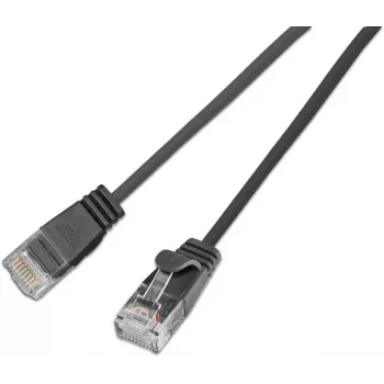 Wirewin SLIM KAT6A 10 Gigabit Light patchkábel, U/UTP, Ø3,6 mm, fekete, 0,5 m (SLIM-L-UU-K6A 0.5 BK)
