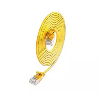 Wirewin SLIM KAT6A 10 Gigabit Light patchkábel, kerek, U/UTP, Ø 3,6 mm, sárga (SLIM-L-UU-K6A 1.5 YE)