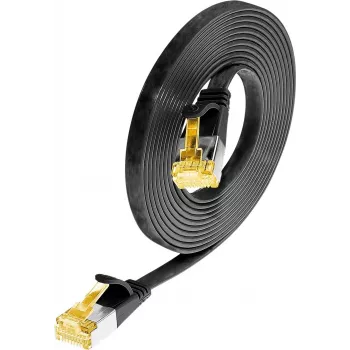 Wirewin SLIM Cat6a U/FTP patchkábel, 5 m, fekete PKW-STP-SLIM-K6A 5.0 SW