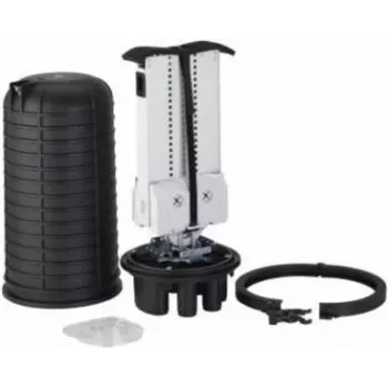 Optotec IP68 kültéri dome hegesztőmuffa, max. 432 szál, 525 mm magasság, 2x ovális, 8x kerek FTTx (FOCUS-ODC2-CB)