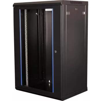 Wirewin 19 inch Wall-Mount Cabinet, One-Piece, Pro 3rd Generation, 600x450mm, Black (WCAB PS3 600X450X9U B)