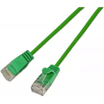 Wirewin Slim Cat.6A 10 Gigabit U/UTP patchkábel, 5 m, zöld SLIM-L-UU-K6A 5.0 GN