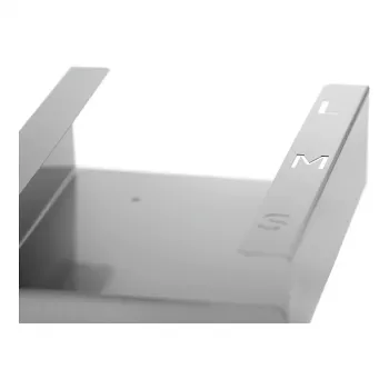 Bartscher Glove Dispenser K30 850025 Silver Stainless Steel